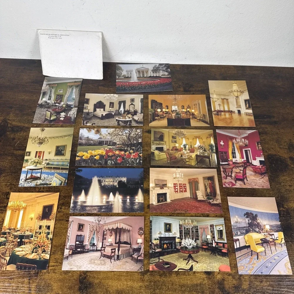 White House Historical Association 1991 Postcard Set • 15 Cards • Unused Vintage